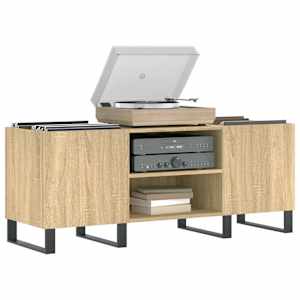 vidaXL Record Cabinet Sonoma Oak 121x38x48 cm Engineered Wood