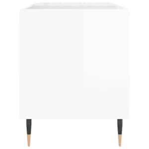 Skříňka na LP desky lesklá bílá 85x38x48 cm kompozitní dřevo - obrázek 5