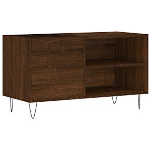 Skříňka na LP desky hnědý dub 85 x 38 x 48 cm kompozitní dřevo - obrázek 2