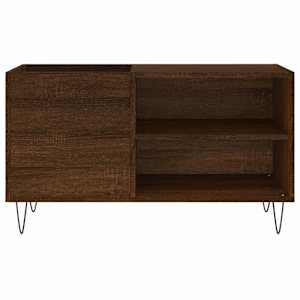 Skříňka na LP desky hnědý dub 85 x 38 x 48 cm kompozitní dřevo - obrázek 4