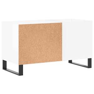 Skříňka na LP desky lesklá bílá 85x38x48 cm kompozitní dřevo - obrázek 6