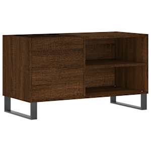Skříňka na LP desky hnědý dub 85 x 38 x 48 cm kompozitní dřevo - obrázek 2