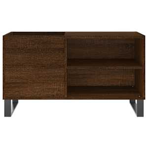 Skříňka na LP desky hnědý dub 85 x 38 x 48 cm kompozitní dřevo - obrázek 4