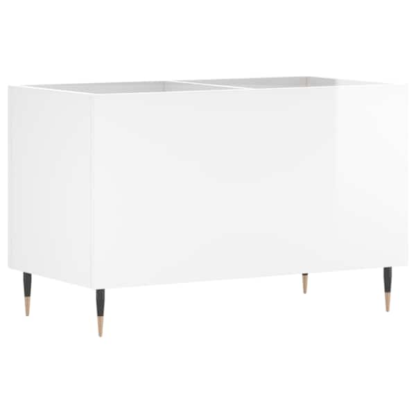 vidaXL plaadikapp, k&otilde;rgl&auml;ikega valge, 74,5 x 38 x 48 cm, tehispuit