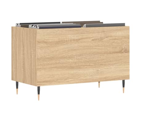 vidaXL Dulap pentru discuri stejar sonoma 74,5x38x48 cm lemn prelucrat