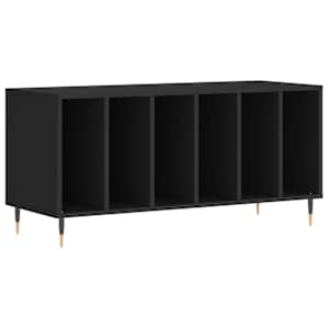 Skříňka na LP desky černá 100 x 38 x 48 cm kompozitní dřevo - obrázek 2