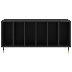 Skříňka na LP desky černá 100 x 38 x 48 cm kompozitní dřevo - obrázek 4