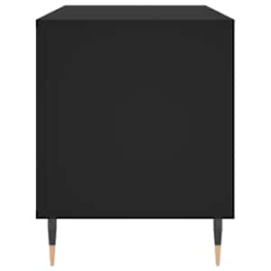 Skříňka na LP desky černá 100 x 38 x 48 cm kompozitní dřevo - obrázek 5