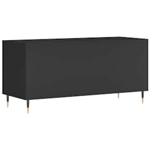 Skříňka na LP desky černá 100 x 38 x 48 cm kompozitní dřevo - obrázek 6