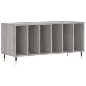 Skříňka na LP desky šedá sonoma 100x38x48 cm kompozitní dřevo - obrázek 2