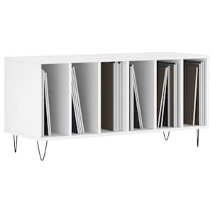 Skříňka na LP desky bílá 100 x 38 x 48 cm kompozitní dřevo - obrázek 3