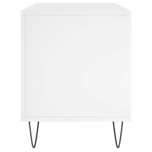 Skříňka na LP desky bílá 100 x 38 x 48 cm kompozitní dřevo - obrázek 5