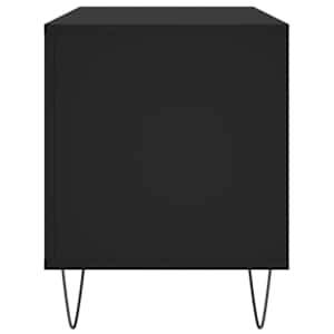 Skříňka na LP desky černá 100 x 38 x 48 cm kompozitní dřevo - obrázek 5