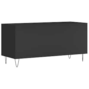 Skříňka na LP desky černá 100 x 38 x 48 cm kompozitní dřevo - obrázek 6
