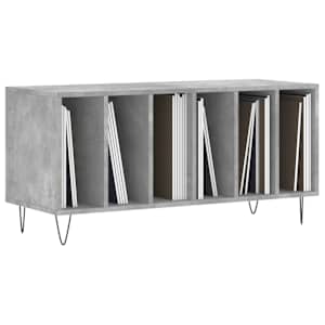 Skříňka na LP desky betonově šedá 100x38x48 cm kompozitní dřevo - obrázek 3