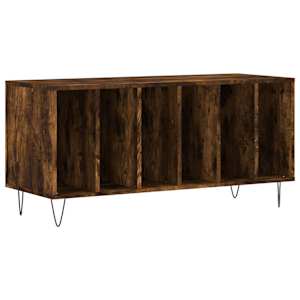 Skříňka na LP desky kouřový dub 100x38x48 cm kompozitní dřevo - obrázek 2
