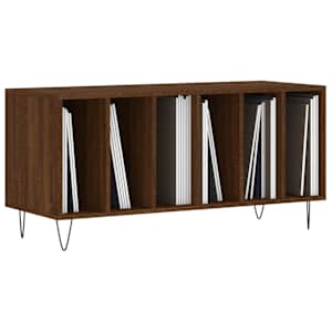 vidaXL Record Cabinet Brown Oak 100x38x48 cm Engineered Wood