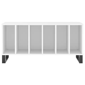 Skříňka na LP desky bílá 100 x 38 x 48 cm kompozitní dřevo - obrázek 4