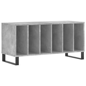 Skříňka na LP desky betonově šedá 100x38x48 cm kompozitní dřevo - obrázek 2