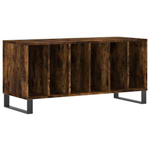 Skříňka na LP desky kouřový dub 100x38x48 cm kompozitní dřevo - obrázek 2