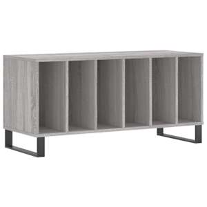 Skříňka na LP desky šedá sonoma 100x38x48 cm kompozitní dřevo - obrázek 2