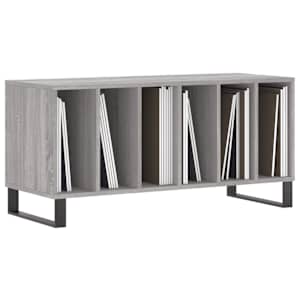 Skříňka na LP desky šedá sonoma 100x38x48 cm kompozitní dřevo - obrázek 3