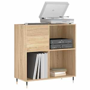 Skříňka na LP desky dub sonoma 84,5x38x89 cm kompozitní dřevo - obrázek 3