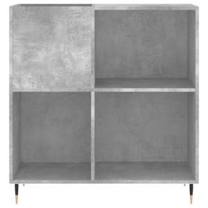 Skříňka na LP desky betonově šedá 84,5x38x89cm kompozitní dřevo - obrázek 4
