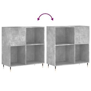 Skříňka na LP desky betonově šedá 84,5x38x89cm kompozitní dřevo - obrázek 7