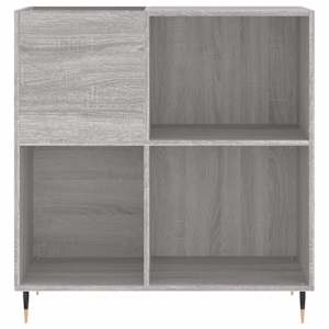 Skříňka na LP desky šedá sonoma 84,5x38x89 cm kompozitní dřevo - obrázek 4