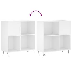 Skříňka na LP desky bílá 84,5 x 38 x 89 cm kompozitní dřevo - obrázek 7