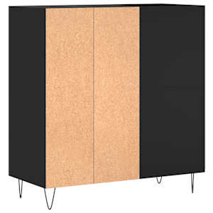 Skříňka na LP desky černá 84,5 x 38 x 89 cm kompozitní dřevo - obrázek 6