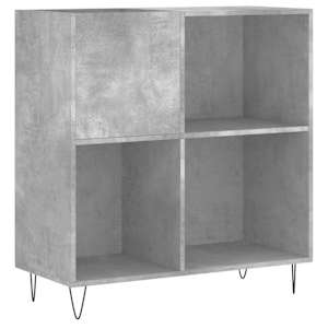 Skříňka na LP desky betonově šedá 84,5x38x89cm kompozitní dřevo - obrázek 2