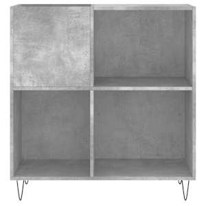 Skříňka na LP desky betonově šedá 84,5x38x89cm kompozitní dřevo - obrázek 4