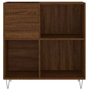 Skříňka na LP desky hnědý dub 84,5x38x89 cm kompozitní dřevo - obrázek 4