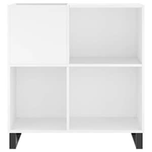 Skříňka na LP desky bílá 84,5 x 38 x 89 cm kompozitní dřevo - obrázek 4