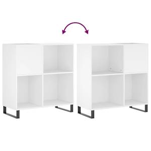 Skříňka na LP desky bílá 84,5 x 38 x 89 cm kompozitní dřevo - obrázek 7