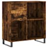 vidaXL plaadikapp, suitsutatud tamm, 84,5 x 38 x 89 cm, tehispuit