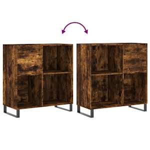 Skříňka na LP desky kouřový dub 84,5x38x89 cm kompozitní dřevo - obrázek 7