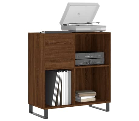 vidaXL Dulap pentru discuri stejar maro 84,5x38x89 cm lemn compozit
