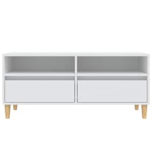 TV skříňka bílá 100 x 34,5 x 44,5 cm kompozitní dřevo - obrázek 6