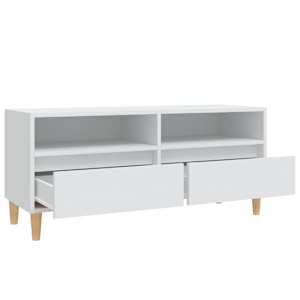 TV skříňka bílá 100 x 34,5 x 44,5 cm kompozitní dřevo - obrázek 8