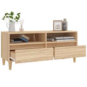 TV skříňka dub sonoma 100 x 34,5 x 44,5 cm kompozitní dřevo - obrázek 5