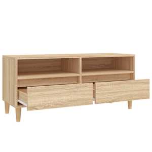 TV skříňka dub sonoma 100 x 34,5 x 44,5 cm kompozitní dřevo - obrázek 8