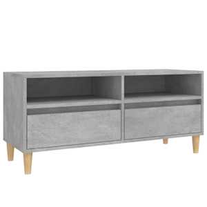 TV skříňka betonově šedá 100 x 34,5 x 44,5 cm kompozitní dřevo - obrázek 2