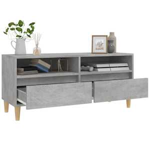 TV skříňka betonově šedá 100 x 34,5 x 44,5 cm kompozitní dřevo - obrázek 5