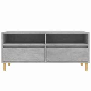TV skříňka betonově šedá 100 x 34,5 x 44,5 cm kompozitní dřevo - obrázek 6