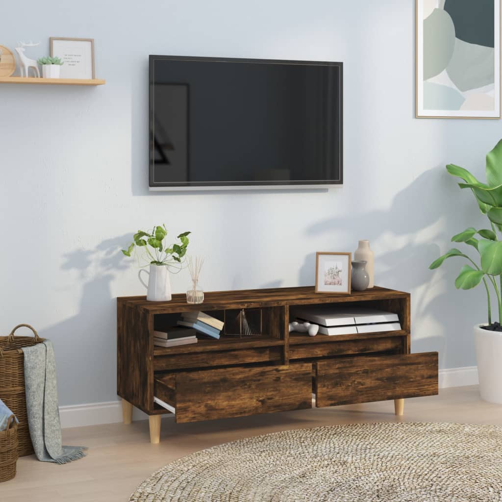 Thumbnail - vidaXL TV-Schrank Räuchereiche 100x34,5x44,5 cm Holzwerkstoff