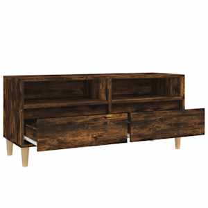 TV skříňka kouřový dub 100 x 34,5 x 44,5 cm kompozitní dřevo - obrázek 8