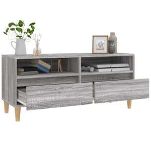 TV skříňka šedá sonoma 100 x 34,5 x 44,5 cm kompozitní dřevo - obrázek 5